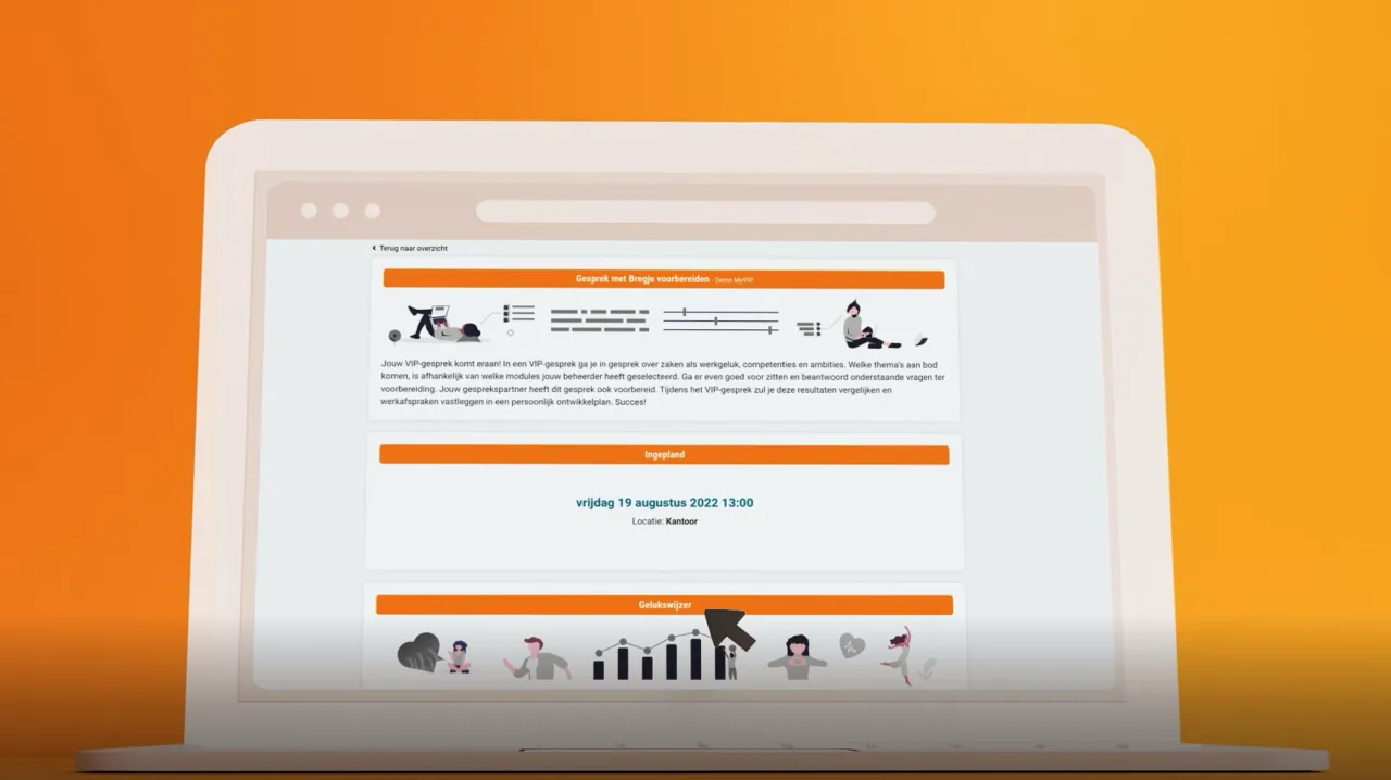 MyVIP module op laptop