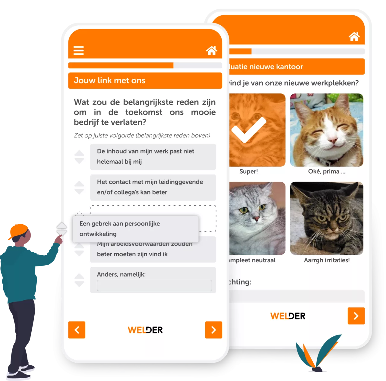 MySurvey module verschillende mogelijkheden voor inrichting